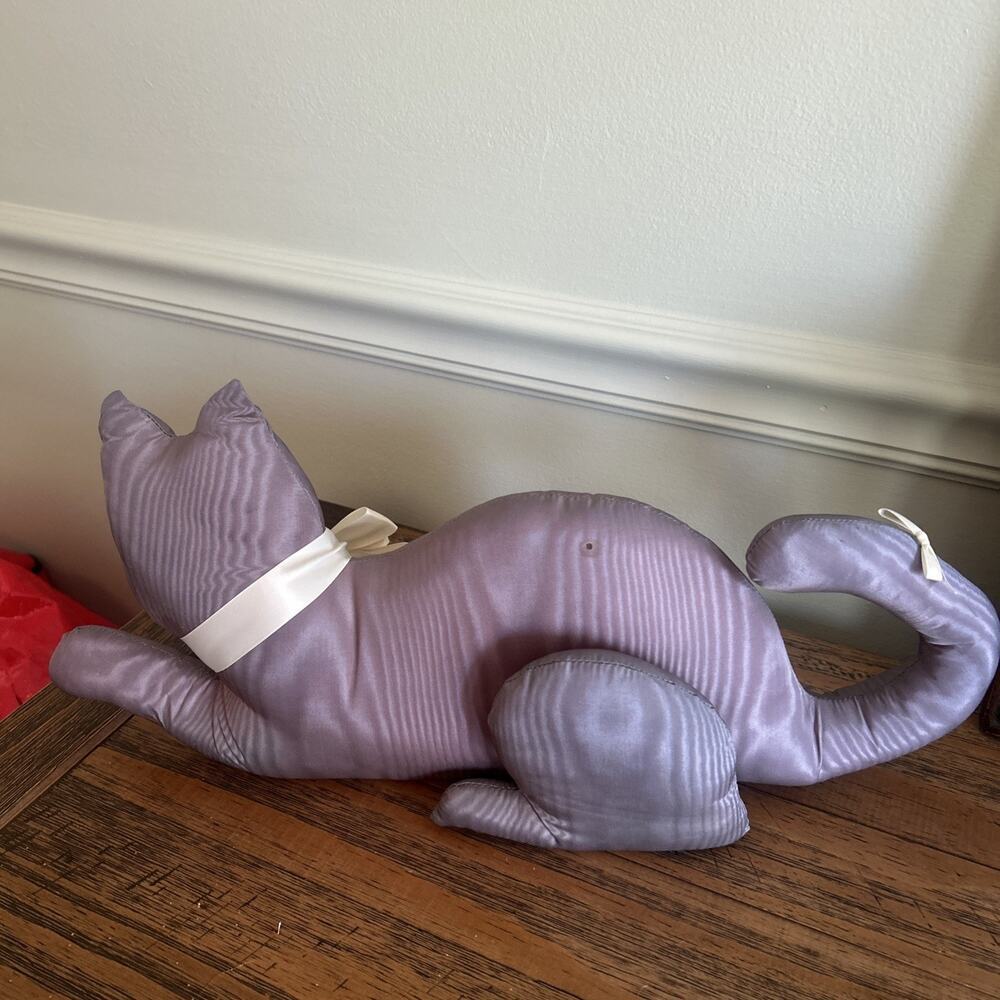Vintage Handmade Cat Plush Folk Art Primitive Farmhouse Cottagecore Decorative - Picture 5 of 6